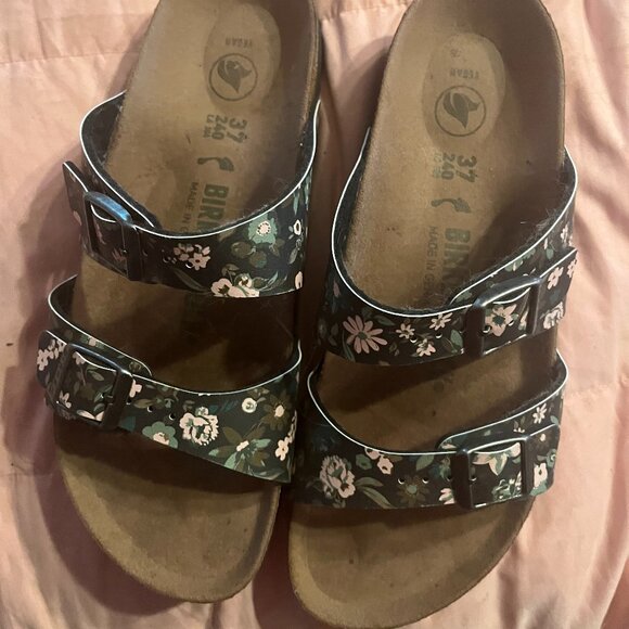 Birkenstock Sydney Teal Flower size 37 - Picture 1 of 5